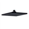 Duchon rociador cuadrado de 20x20 cm negro mate abs