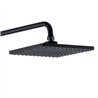 Duchon rociador cuadrado de 20x20 cm negro mate abs