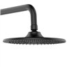 Duchon rociador redondo de 20 cm negro mate abs
