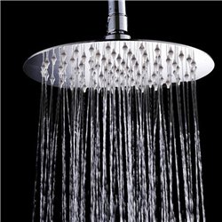 Duchon rociador redondo de 25 cm cromo brillo latón