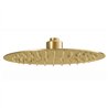 Duchon rociador redondo de 25 cm oro cepillado acero inoxidable