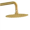 Duchon rociador redondo de 25 cm oro cepillado acero inoxidable