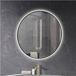 Espejo led quintana  20w redondo de 80 cm 6000k