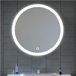 Espejo led quintana  20w redondo de 80 cm 6000k