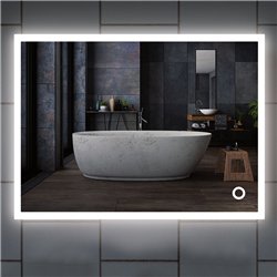 Compra Espejo led irús 25w rectangular de 100 cm x 80 cm 6000k