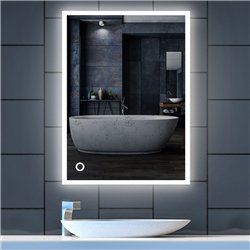 Compra Espejo led irús 25w rectangular de 80 cm x 60 cm 6000k