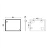 Compra Espejo led irús 25w rectangular de 80 cm x 60 cm 6000k