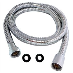 Flexo de 120 cm hidroescobilla cromo brillo acero inoxidable