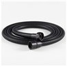 Flexo de 150 cm negro mate acero inoxidable