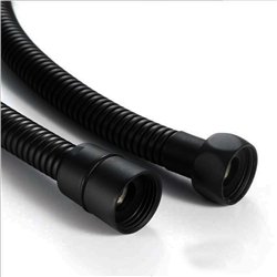 Flexo de 150 cm negro mate acero inoxidable