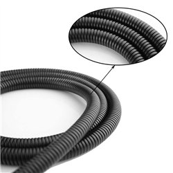 Flexo de 150 cm negro mate acero inoxidable