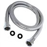 Flexo de 60 cm conexión cromo brillo acero inoxidable