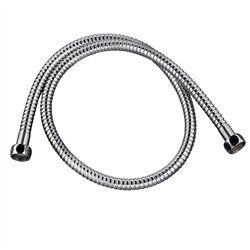 Flexo de 60 cm conexión cromo brillo acero inoxidable