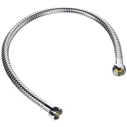 Flexo de 60 cm conexión cromo brillo acero inoxidable