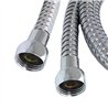 Flexo de 60 cm conexión cromo brillo acero inoxidable