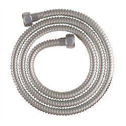 Flexo de 60 cm conexión cromo brillo acero inoxidable