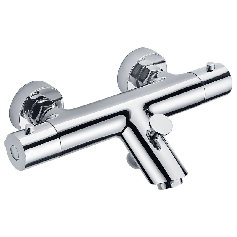 Grifo bañera termostático edesa (solo grifo) cromo brillo latón