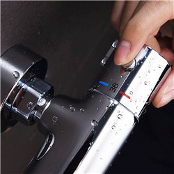 Grifo bañera termostático edesa (solo grifo) cromo brillo latón