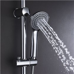 Grifo bañera termostático edesa con barra cromo brillo latón