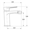 Grifo bidet monomando agüera cromo brillo latón