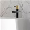 Grifo bidet monomando bezana negro oro cepillado mate latón