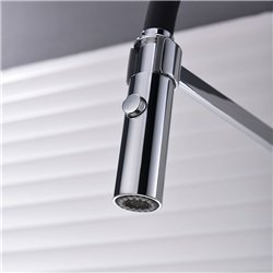 Grifo cocina extraible monomando maltrana cromo brillo latón