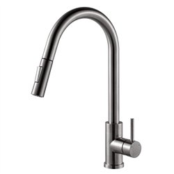Grifo cocina extraible monomando moneo cromo brillo latón