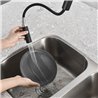 Grifo cocina extraible monomando pienza negro mate latón