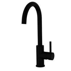 Grifo cocina monomando concejero negro mate latón