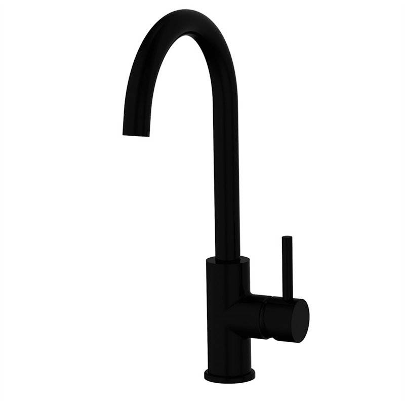 Grifo cocina monomando concejero negro mate latón
