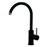 Grifo cocina monomando concejero negro oro rosa mate latón