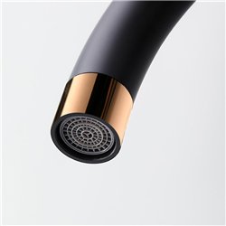 Grifo cocina monomando concejero negro oro rosa mate latón