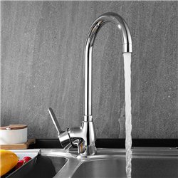 Grifo cocina monomando cerneja cromo brillo latón