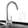 Grifo cocina monomando cerneja cromo brillo latón