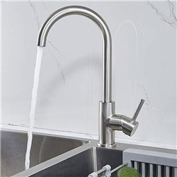 Grifo cocina monomando moneo cromo brillo latón