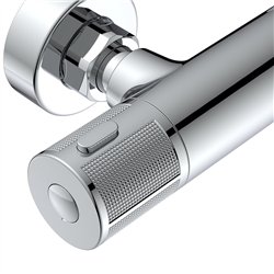 Grifo ducha termostático cebolleros (solo grifo) manetas grafiladas cromo brillo