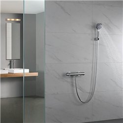 Grifo ducha termostático mijangos con equipo cromo brillo latón