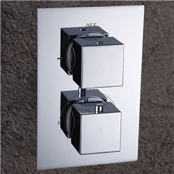 Grifo empotrado de ducha termostático castrobarto (solo grifo) cromo brillo lató