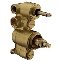 Grifo empotrado de ducha termostático barrasa de techo cromo brillo latón