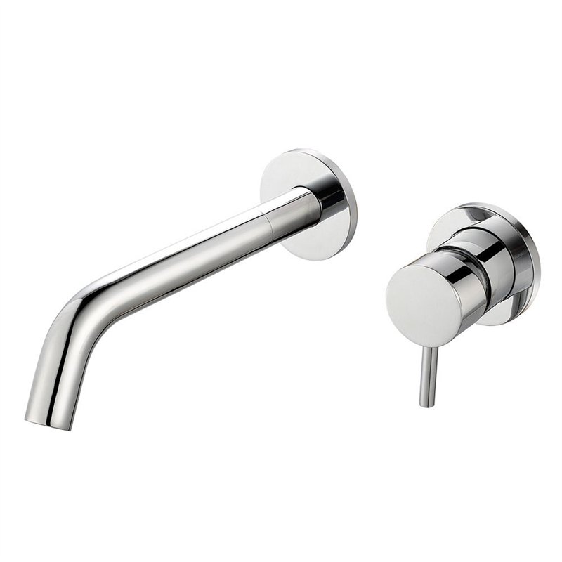 Grifo empotrado de lavabo monomando bezana cromo brillo latón