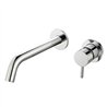 Grifo empotrado de lavabo monomando bezana cromo brillo latón