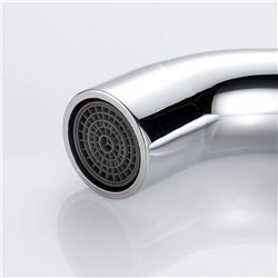 Grifo empotrado de lavabo monomando bezana cromo brillo latón
