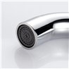 Grifo empotrado de lavabo monomando bezana cromo brillo latón