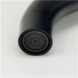 Grifo empotrado de lavabo monomando bezana negro oro rosa mate latón