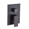 Grifo empotrado ducha monomando villavés (solo grifo) cuadrado negro mate latón