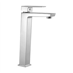 Grifo lavabo alto monomando santecilla cromo brillo latón