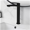 Grifo lavabo alto monomando villasante negro mate latón