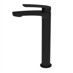 Grifo lavabo alto monomando villasante negro mate latón