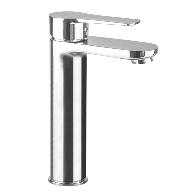 Grifo lavabo alto monomando san pelayo cromo brillo latón