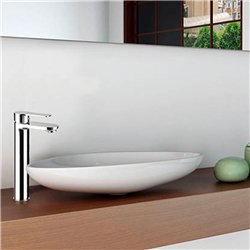 Grifo lavabo alto monomando san pelayo cromo brillo latón